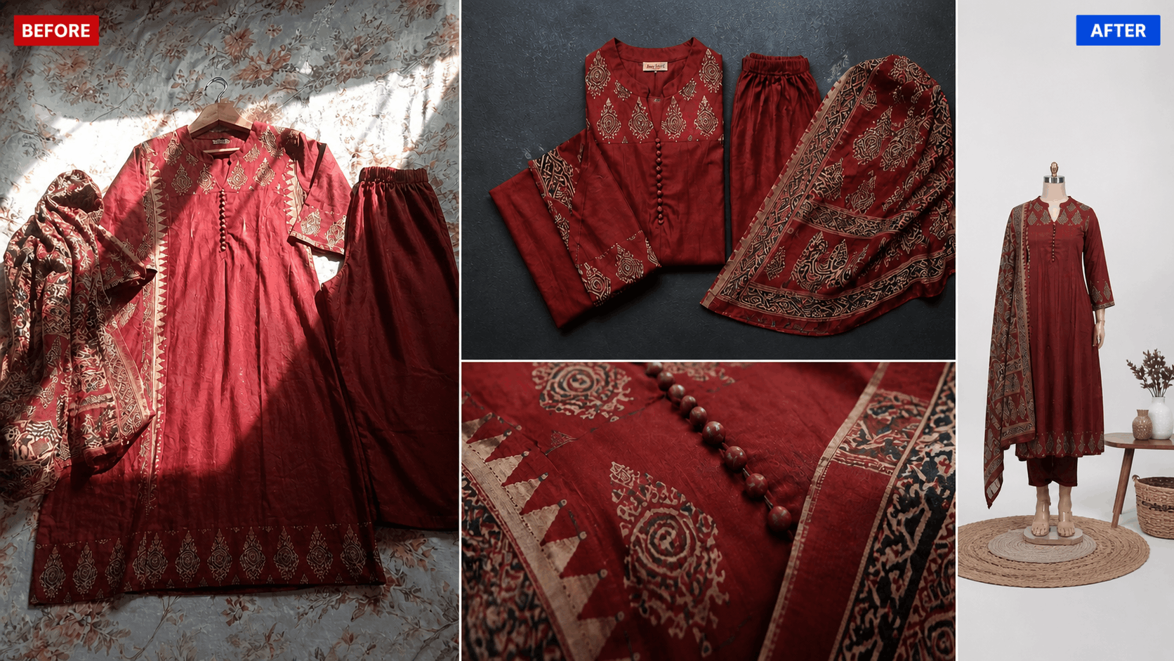40+ ethnic suit SKUs. Ajio kept rejecting them. Here's how we got every single one approved.